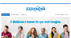 Desktop Screenshot of ead.facha.edu.br