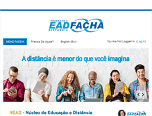 Tablet Screenshot of ead.facha.edu.br
